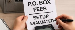 po box fees and setup